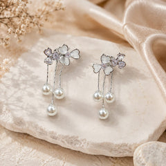 Pearl Blossom Drop Earrings | Earrings for Women