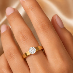 Gold Plated Couple Ring Set for Women & Men