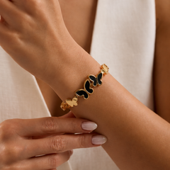 Midnight Butterfly Gold Bracelet | Bracelet for Women