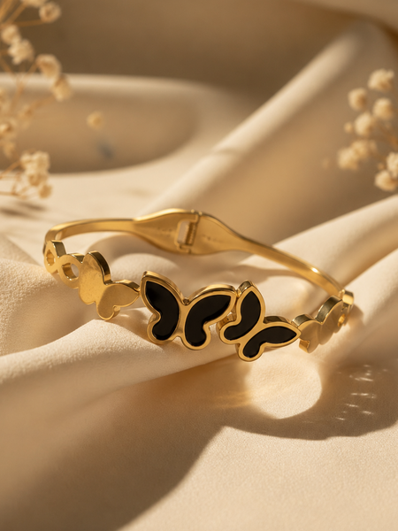 Midnight Butterfly Gold Bracelet | Bracelet for Women