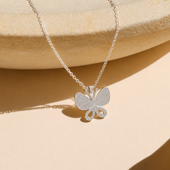Celeste Butterfly Silver Pendant Necklace | Necklace for Women