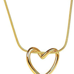 Minimalist Open Heart Pendant Necklace | Necklace for Women